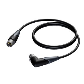 ProCab XLR han > XLR hun vinkel - 3 meter