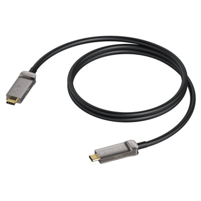 ProCab USB C aktivt optiskt kabel 4K@60 Hz Displayport 10 m