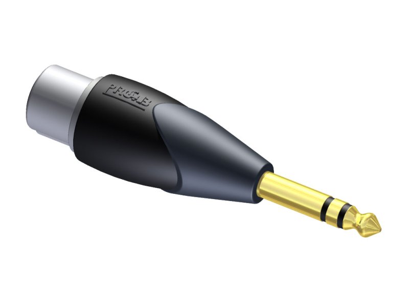 ProCab adaptor XLR hun > Jack stereo han
