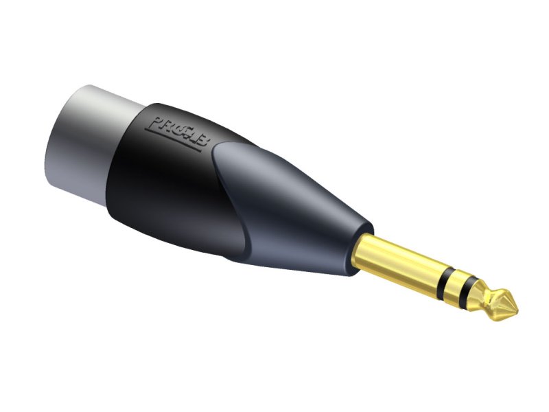 ProCab adaptor XLR han > Jack stereo han