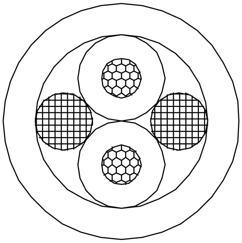ProCab hgtalarkabel BC rund 2 x 0,75 mm 300 meter