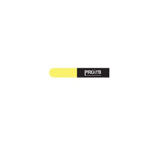 ProCab Kabelbinder velcro 15x450 mm, sort/gul 10 styk