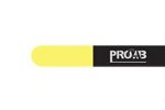 ProCab Kabelbinder velcro 15x450 mm, svart/gul 10 styck