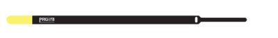 ProCab Kabelbinder velcro 15x450 mm, svart/gul 10 styck