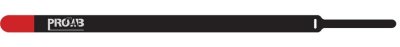 ProCab Kabelbinder velcro 30x750 mm, sort/r�d 10 styk