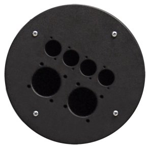 ProCab centerplade til tromle 2xPower & 4xD-size hul