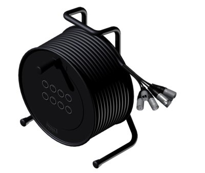 ProCab kabeltromle mikrofonkabel 8 in - 10 m