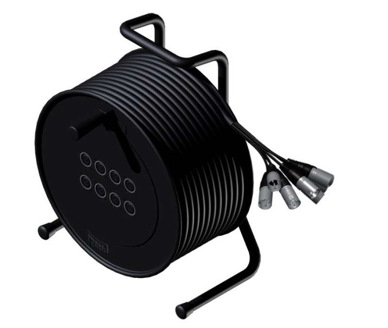 ProCab kabeltromle mikrofonkabel 8 in - 10 m