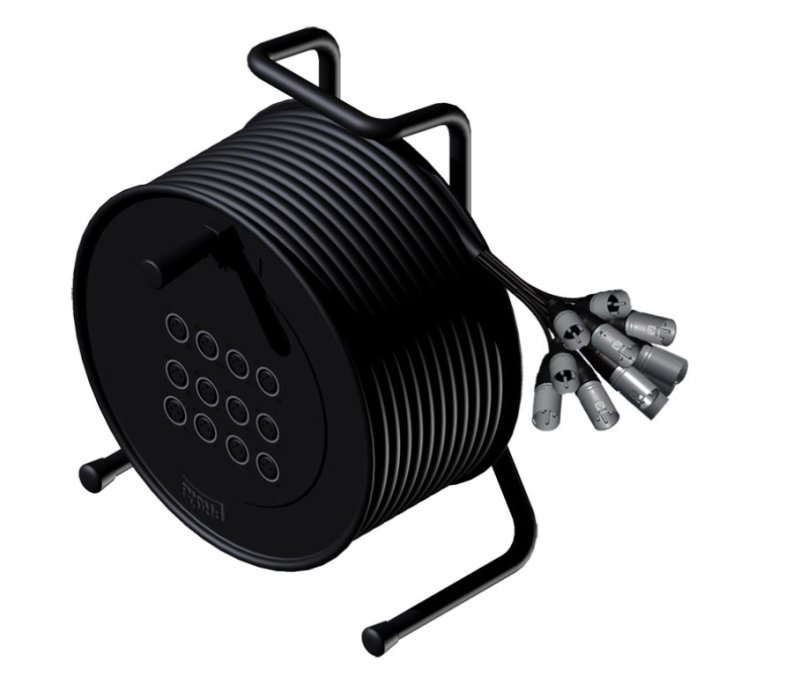 ProCab kabeltromle mikrofonkabel 12 in 10 m