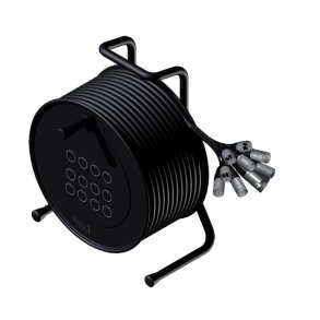 ProCab kabelrulle mikrofonkabel 12 in 10 m