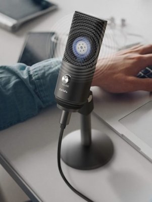 CaTeFo USB podcast mikrofon med bordstativ