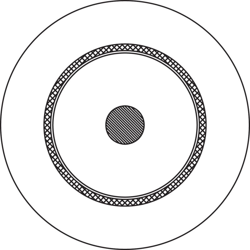 ProCab Video coax kabel 75 Ohm 4 mm, rulle 100 m