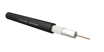 ProCab Video coax kabel 75 Ohm 4 mm, afklip 1 m