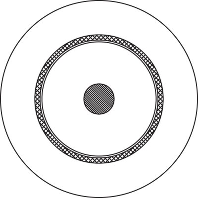 ProCab Video coax kabel 75 Ohm 6 mm, rulle 100 m