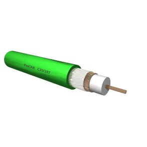 ProCab Video coax kabel 75 Ohm HD-SDI 7 mm gr�n, afklip 1 m