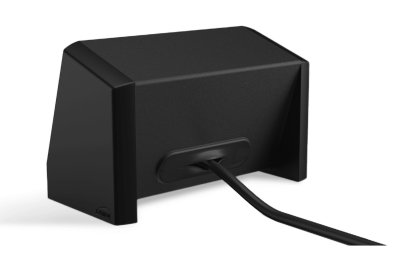 Caymon CASY bordkasse til 4 rammer, kabeludg, Sort