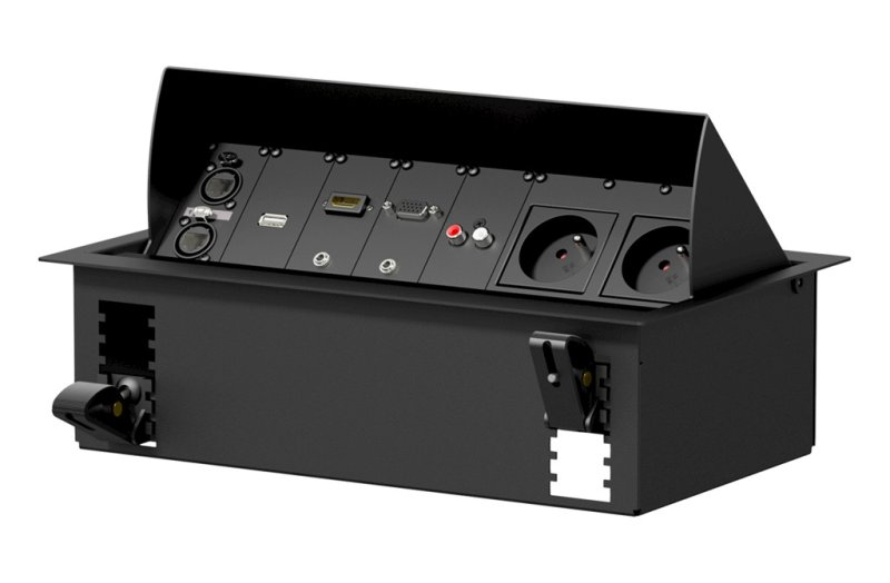 Caymon CASY golvbox fr 8 ramar, Svart