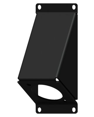 Caymon CASY104 1 plads, vinklet plade 1 x D-size hul