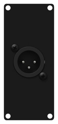 Caymon CASY122 1 plads, plade 1 x XLR han > 3-pin
