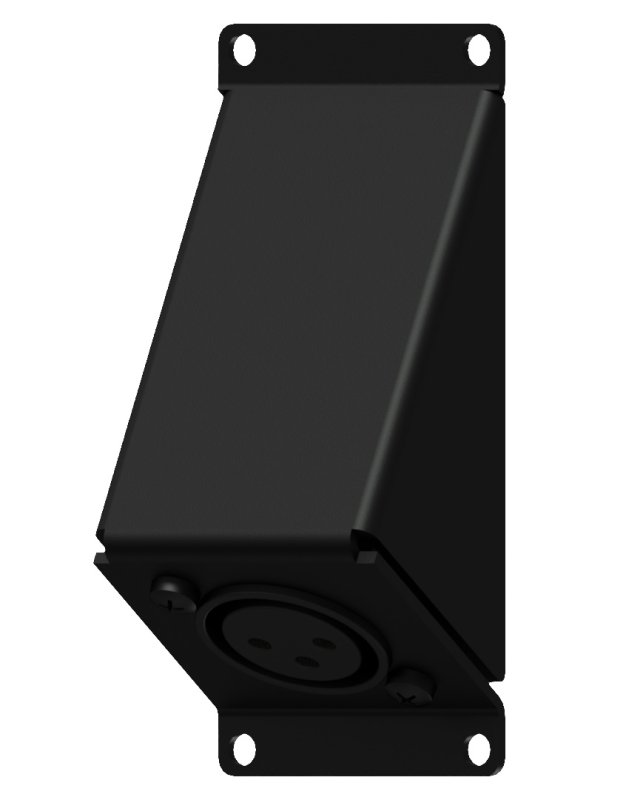 Caymon CASY123 1 plats, vinklad platta 1 x XLR hona 3-pin