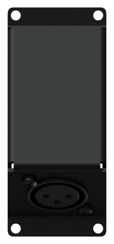 Caymon CASY123 1 plats, vinklad platta 1 x XLR hona 3-pin