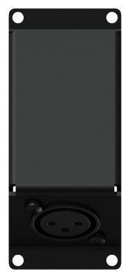 Caymon CASY123 1 plads, vinklet plade 1 x XLR hun 3-pin