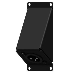 Caymon CASY124 1 plats, vinklad platta 1 x XLR han 3-pin