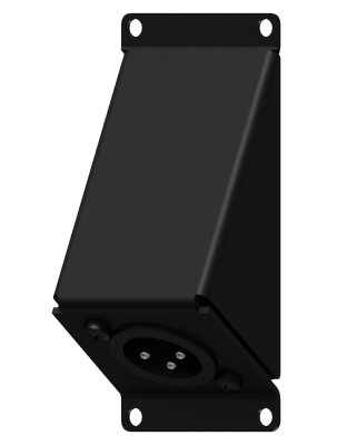 Caymon CASY124 1 plads, vinklet plade 1 x XLR han 3-pin