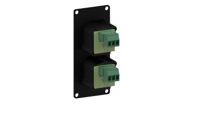 Caymon CASY126 1 plads, plade 2 x XLR han > 3-pin