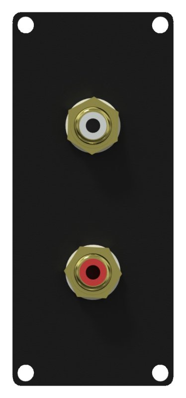 Caymon CASY131 1 plats, plt 2 x RCA genomfring