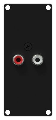 Caymon CASY132 1 space plade 2 x RCA > 2-pin