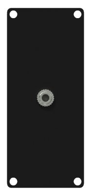 Caymon CASY135 1-position, plade 1 x minijack gennemfring