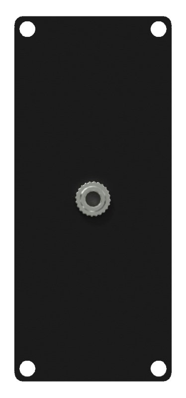 Caymon CASY135 1-position, plade 1 x minijack gennemfring