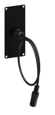 Caymon CASY135 1-position, plade 1 x minijack gennemfring