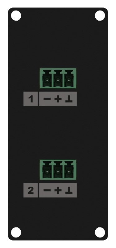 Caymon CASY138 1 platse, plt 2 x 3-pin >3-pin terminal