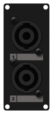 Caymon CASY142 1 plats, platta 2 x SpeakOn till 4-pin