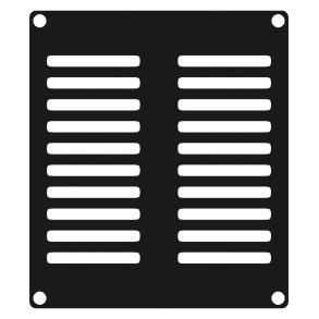 Caymon CASY202 2 platser, ventileret blndplade