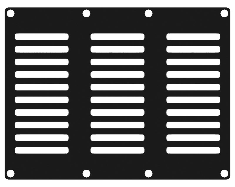 Caymon CASY301 3 pladser, ventileret blndplade