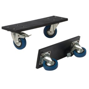 Caymon hjulplader 50cm & 4 x 100mm hjul til flightcases