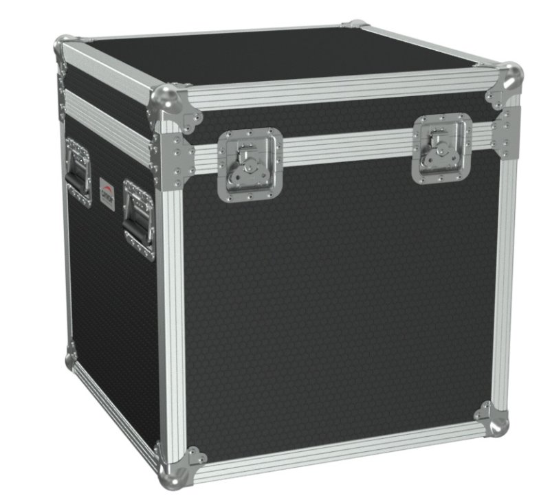 Caymon flightcase med hengslet lg 620 x 600 x 600 mm