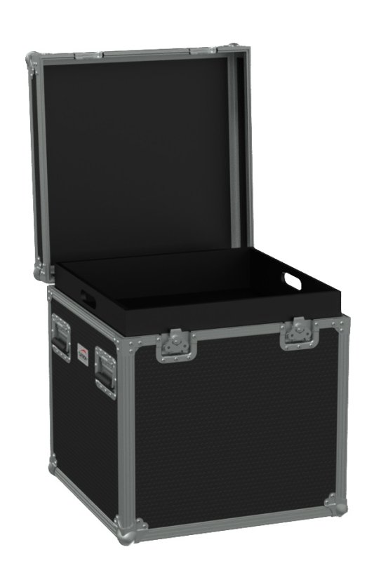 Caymon flightcase med hengslet lg 620 x 600 x 600 mm