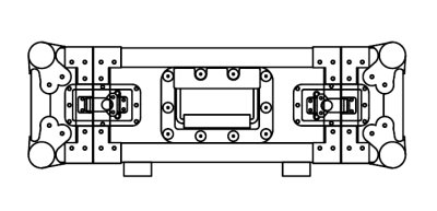 Caymon flightcase 3 unit h�j & 33,5 cm dyb mk2
