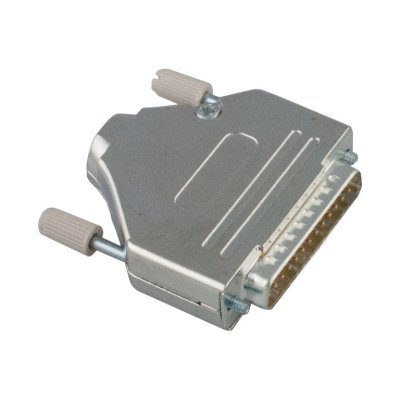 25 polet D-sub, han, metalhus