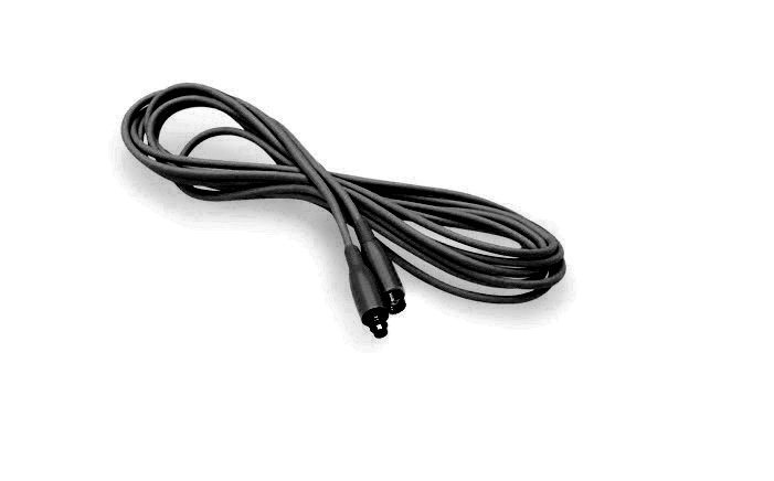 Da-Cappo kabel 120 cm svart med fast lemo-kontakt