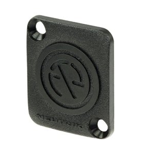 Neutrik dkplade, til 24mm hul, sort