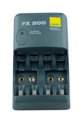 Batterilader til 9V & AA-celle batterier (15mAH)