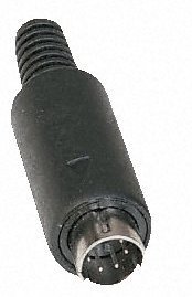 Mini DIN 8 pol kabel stik