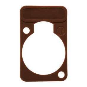 Chassis plade med label, brun