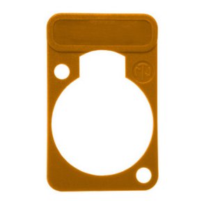 Chassis plade med label, orange