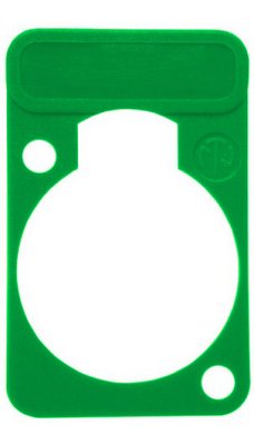 Chassis plade med label, grn